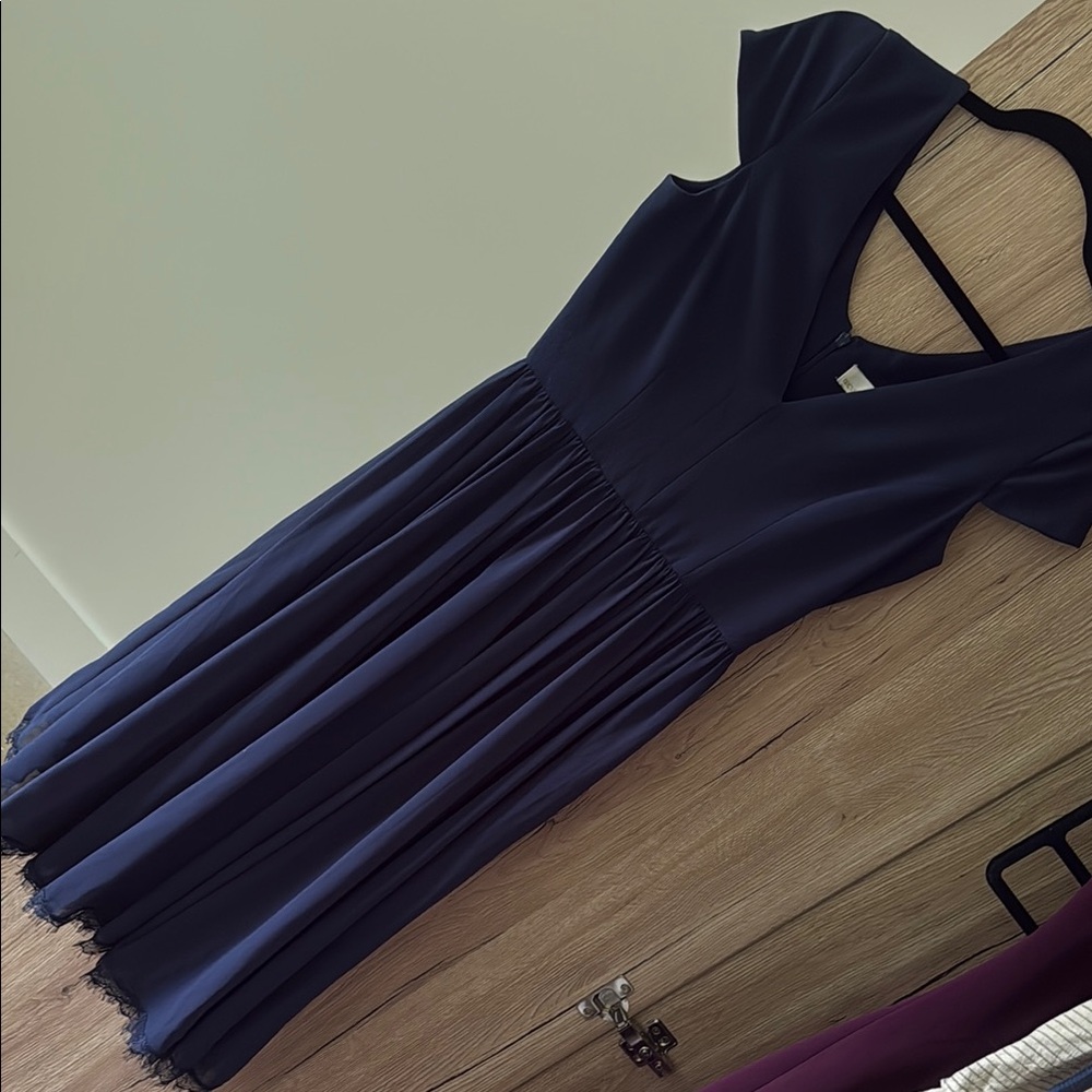 Dress the Population Blue Midi Dress